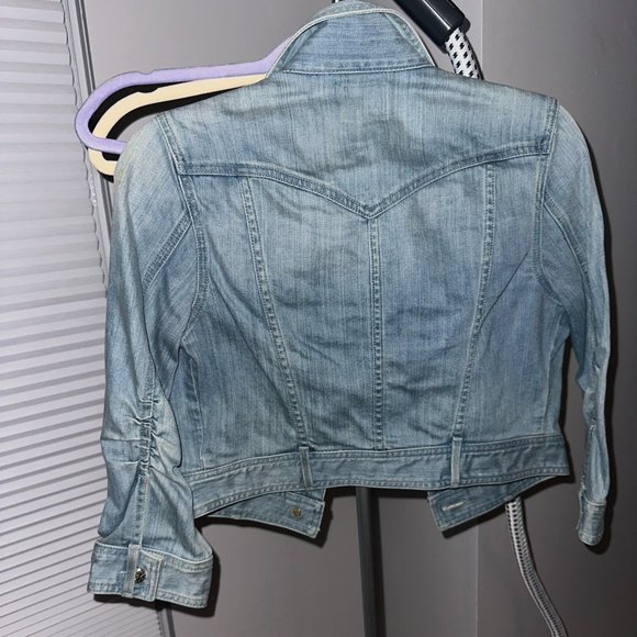 Cropped Denim Jacket, Marciano, Size XS, like new - Picture 5 of 6